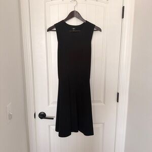 Express Body Contour Black Mini Dress - Knit